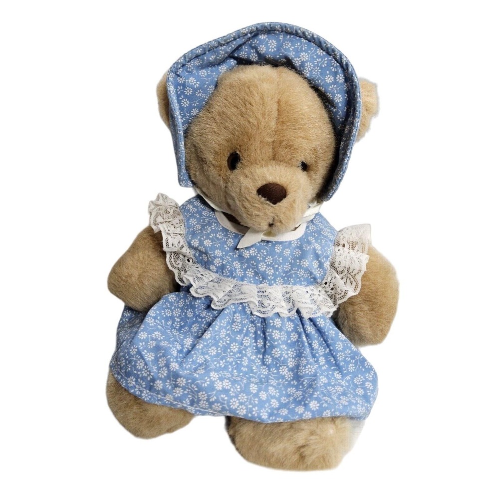 Bearly People Pioneer Teddy Bear Vtg Oregon Trail Plush Toy Suffed Animal